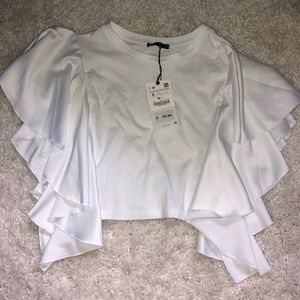 ZARA white t-shirt NEW WITH TAGS